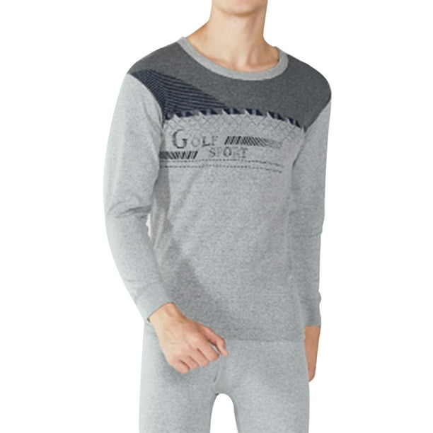 Mens thermal underwear set underwear warm lightweight long sleeve ski